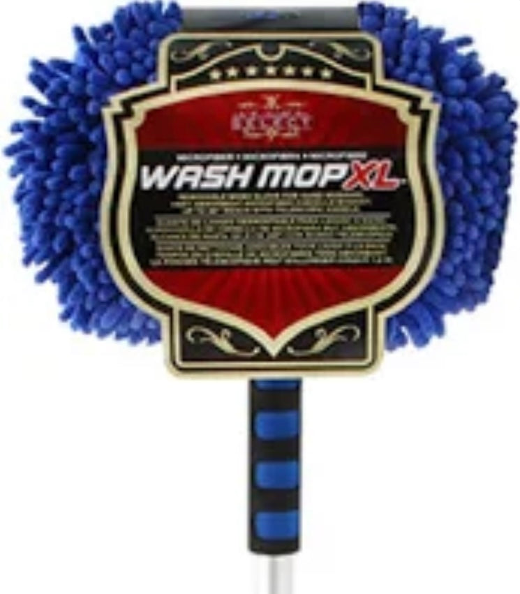 Microfiber Wash Mop 48” Handle