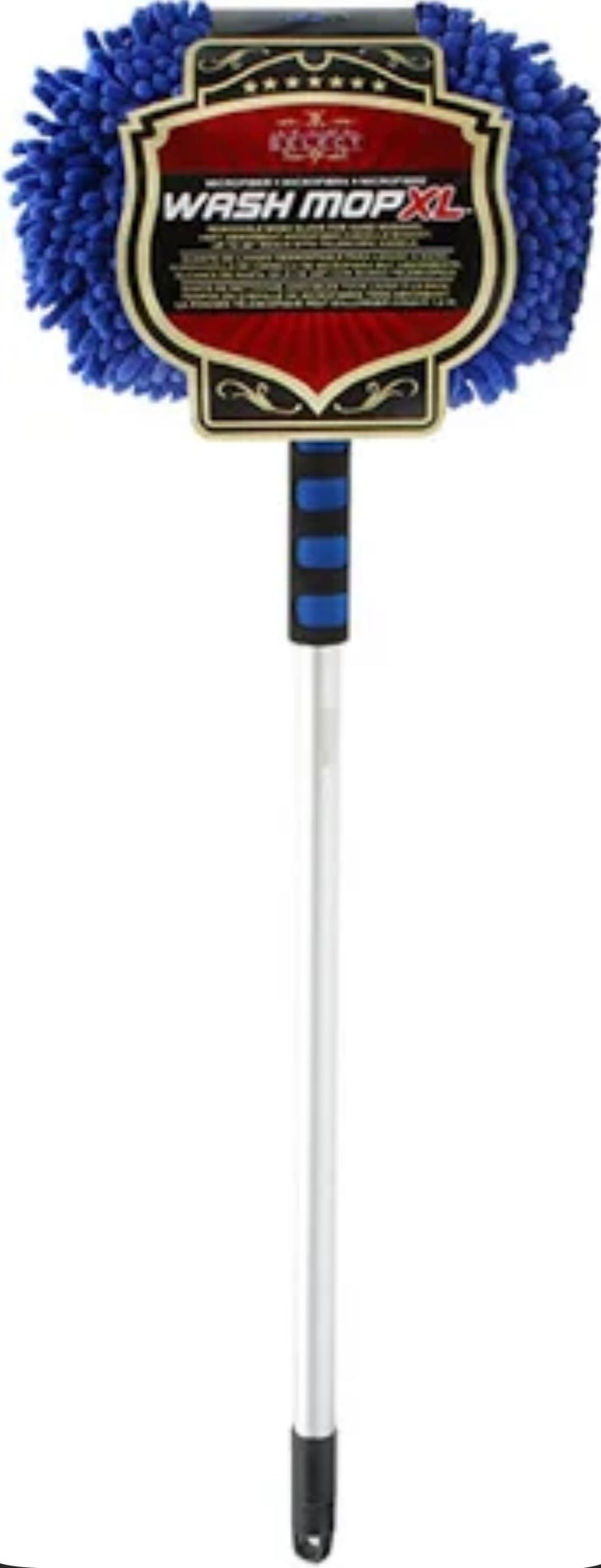 Microfiber Wash Mop 48” Handle